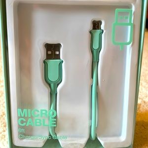 6 ft micro cable charger/ sync cable